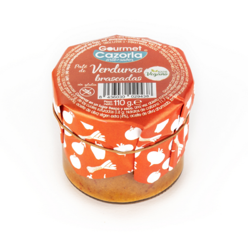 vegane Paté mit gegrilltem Gemüse